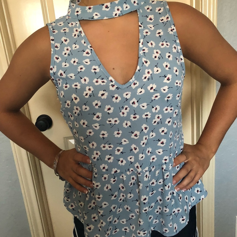blue blouse